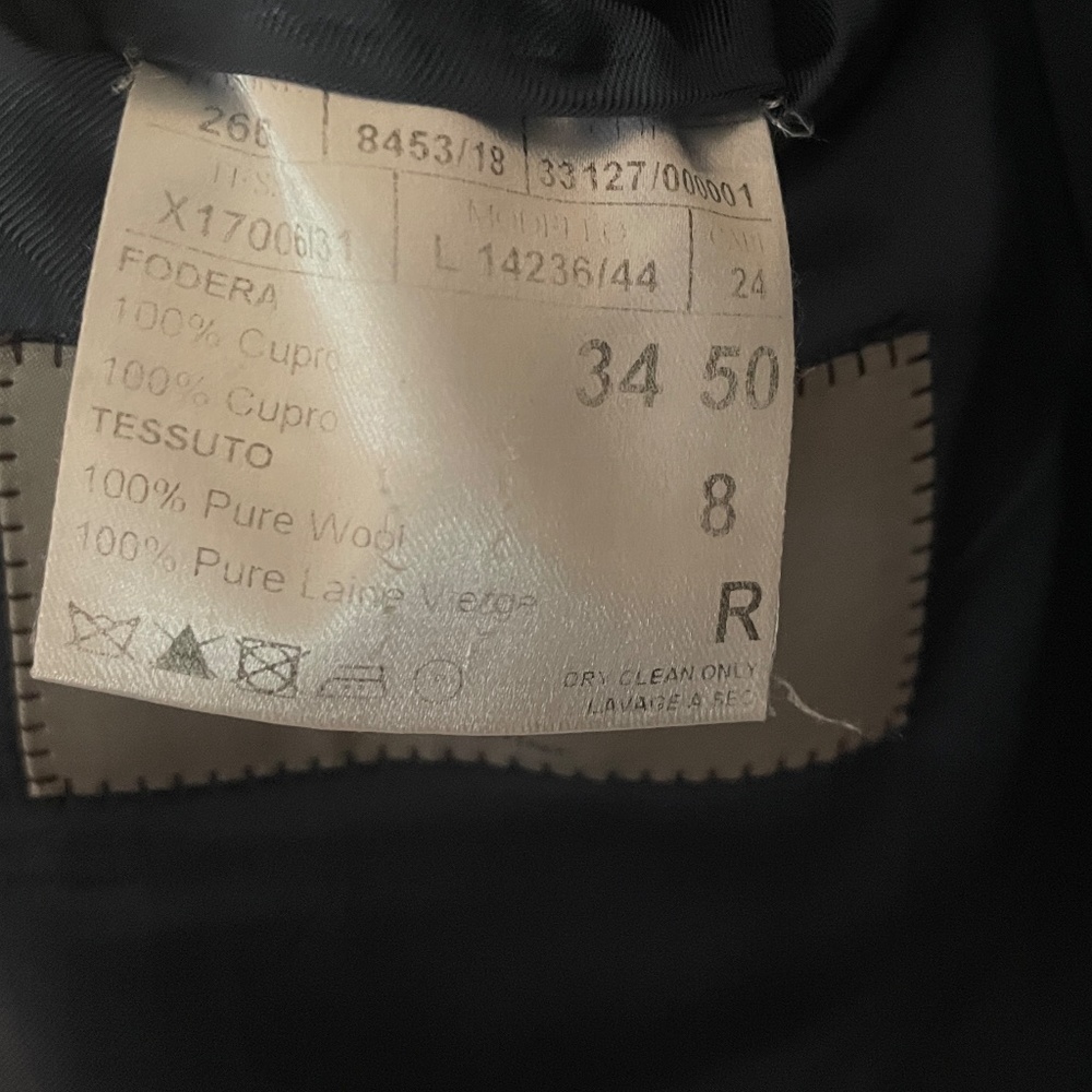 $1800 Canali Blue Checked Sport Coat/ Blazer - 40 - Picture 12 of 15